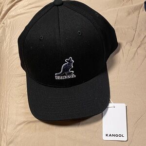 Kangol Black 3D Wool Baseball Cap NWT